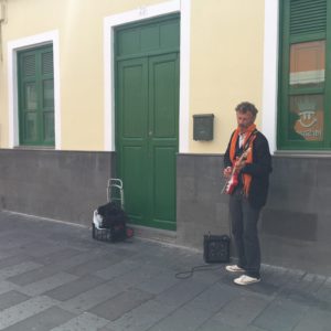 Straßenmusikant in Candelaria